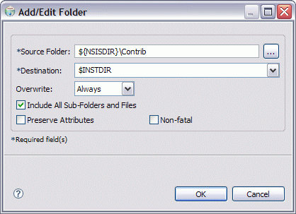 Add/Edit Folder