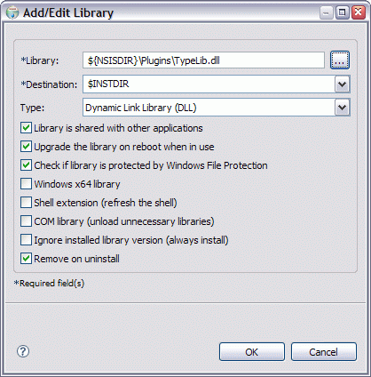 Add/Edit Library