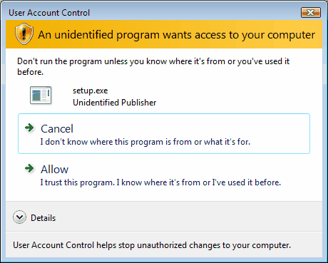 Testing NSIS script on Windows Vista
