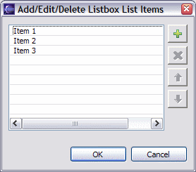 ListItems Dialog