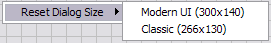 Reset Dialog Size