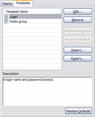 Templates Settings